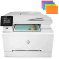 H - P Laserjet Pro MFP M283cdw Wireless Color All-in-One Laser Printer, Print&Copy&Scan&Fax, 600x600 dpi, 2.7 Color Touchscreen, up to 22 ppm, Auto 2-Sided Printing, White, File Folders
