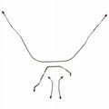 62-64 Bel Air, Impala Standard Brakes Front Brake Line Kit; Stainless-BKT6201SS