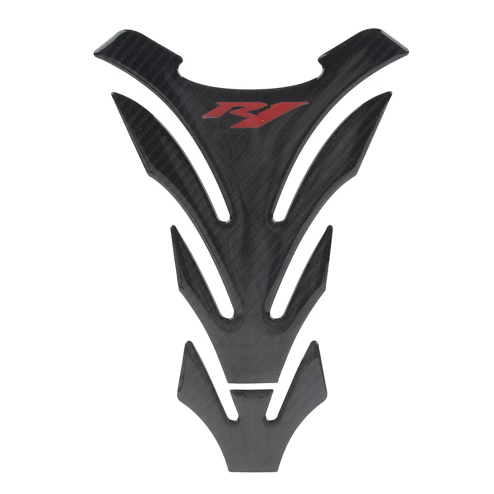 BFY Motor Fairing Body Fuel Tank 5D Fish Bone Oil Gas Decals for Yamaha YZF R1, Red