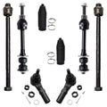 Detroit Axle - 2WD Front 8pc Suspension Kit for 2002-2005 Dodge Ram 1500, 4 Tie Rod Ends 2 Stabilizer Sway Bars 2 Boots 2002 2003 2004 2005 Replacement