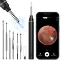 VITCOCO 1920P Wireless Otoscope, Ear Wax Removal with 12 Pieces Accessories, Ear Endoscope with LED Lights, 3 mm Mini Visual Ear Camera, Ear Wax Cleaner Kit for iPhone, iPad, Android
