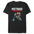 Men's Nintendo Metroid Dread Samus Stance  Graphic Tee Black Large