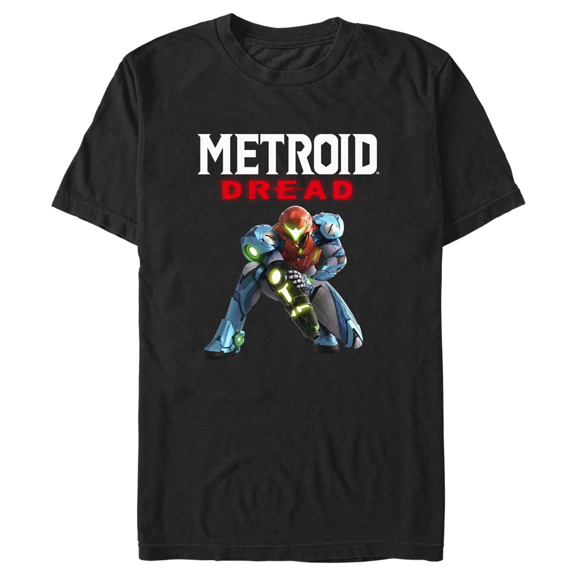 Men's Nintendo Metroid Dread Samus Stance  Graphic Tee Black Large