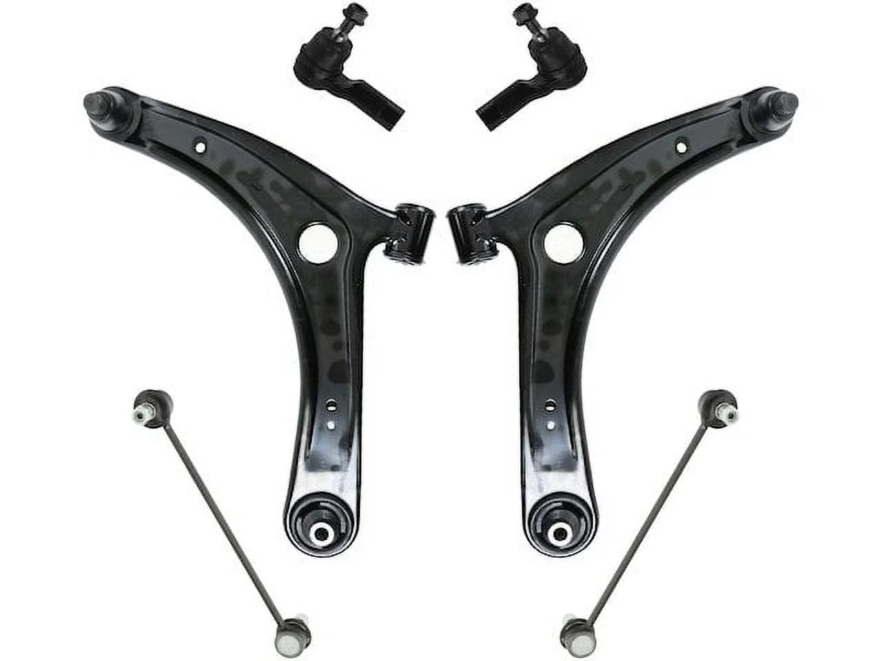 Control Arm Ball Joint Tie Rod and Sway Bar Link Kit - 6 Piece - Compatible with 2011 - 2017 Mitsubishi Outlander Sport 2012 2013 2014 2015 2016