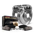 Power Stop Rear Stock Replacement Brake Pad and Rotor Kit with Calipers KCOE1243 Fits 2012 Honda Civic