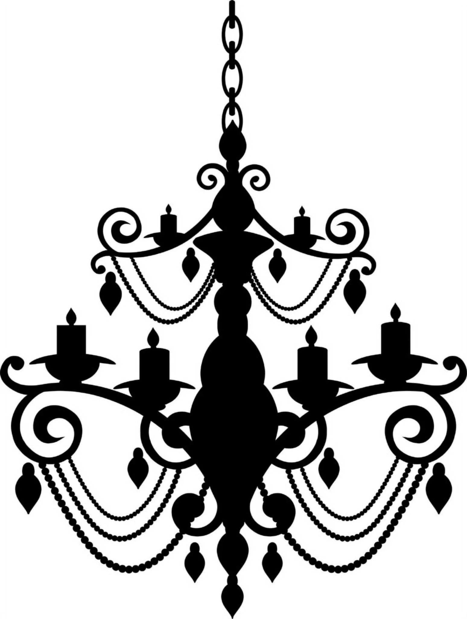 Wall Design Pieces Chandelier Removable Home 16 X 24 Inches