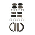 Transit Auto Front Rear Ceramic Brake Pads And Parking Shoes Kit For 2010-2013 Kia Forte Koup KCN-100274