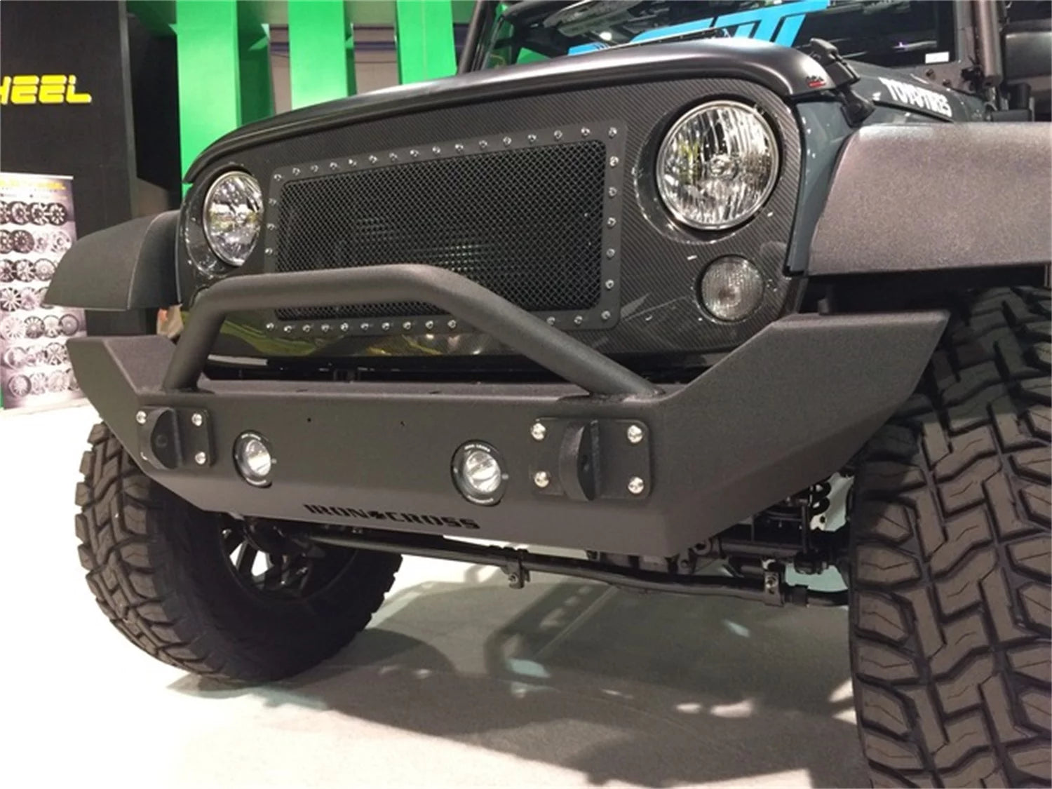 Iron Cross Automotive GP-1202 Push Bar Front Bumper; Stubby; Fits select: 2018-2019 JEEP WRANGLER UNLIMITED SAHARA, 2020 JEEP GLADIATOR SPORT