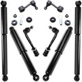 Detroit Axle - 8pc Suspension Kit for 2004-2009 Dodge Durango, 2007-2009 Chrysler Aspen, 4 Front and Rear Shock Absorbers, 2 Front & Rear Sway Bar Links Replacement