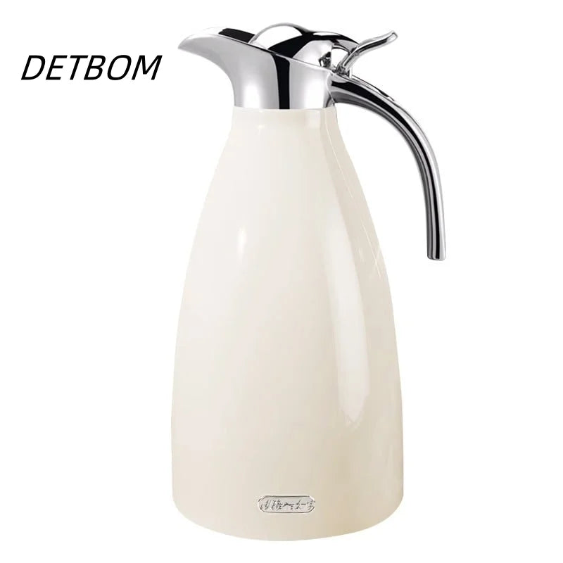 Vacuum Pot Stainless Steel Insulated Kettle Thermal Bottle Style Coffee Pot -2.0L