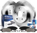 Detroit Axle - Rear Brake Kit for Acura Integra Acura RSX Honda Accord Civic, Disc Brake Rotors and Ceramic Brake Pads Replacement