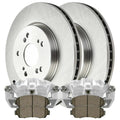 AutoShack Front Brake Calipers Ceramic Pads Rotors Kit Driver and Passenger Side Replacement for 2011 Honda Accord Crosstour 2012 2013 2014 2015 Crosstour 2012-2016 CR-V 2.4L 3.5L V6 AWD FWD