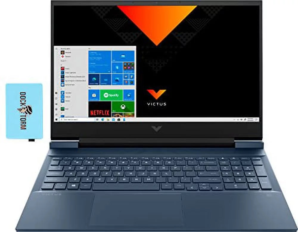 HP Victus 16z 16.1 FHD IPS Gaming Laptop (AMD Ryzen 5 5600H 6-Core 3.30GHz, 32GB DDR4, 2TB PCIe SSD, RTX 3050 Ti 4GB, Backlit KB, WiFi 6, BT 5.2, RJ-45, HD Webcam, Win 11 Home) w/Hub