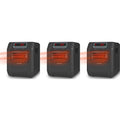 VOLTORB Electric Radiant Space Heater w/3 Heat Settings, Black (3 Pack)