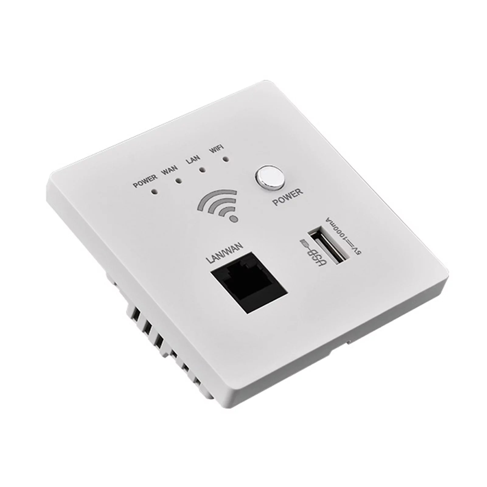 In-Wall Wireless Wifi Router 300M Ap Access Point Wifi Router Usb-Charging Socket Wall Mount Wi-Fi Ap Router With Wps Encryption