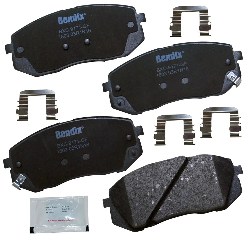 Bendix Brakes Disc Brake Pad Set Fits select: 2017 HYUNDAI SONATA, 2015 HYUNDAI SONATA SE
