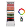 24 in. Merchandiser Refrigerator Display Glass Door Commercial Refrigerator 16.5 Cu.ft LED Lighting Silver