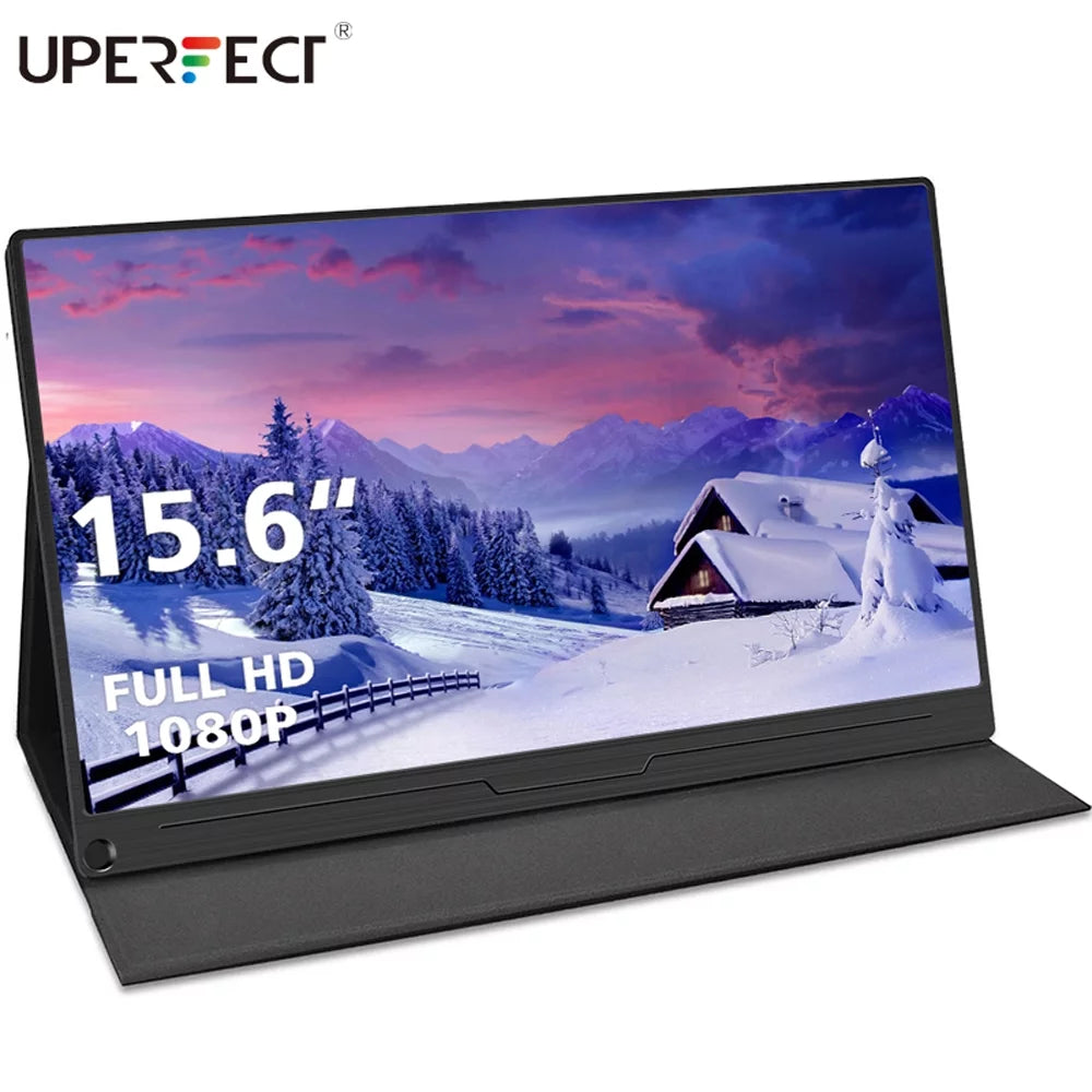 UsedAZMKOO 15.6 FHD Monitor HDR 1920X1080 IPS HDMI Type-C Screen Display Portable Gaming Dsiplay