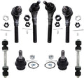 Detroit Axle - 8pc 4WD Front Tie Rods Lower Ball Joints Sway Bars Replacement for Ford F-150 Fits select: 1997-2003 FORD F150, 2000-2002 FORD EXPEDITION XLT