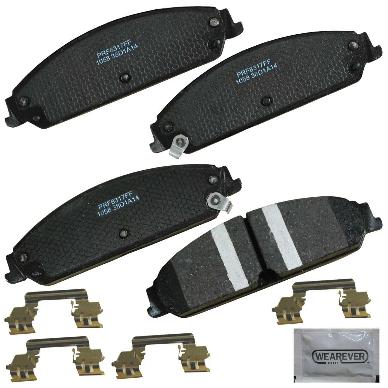 Carquest Professional Platinum Ceramic Brake Pads - Front (4-Pad Set)