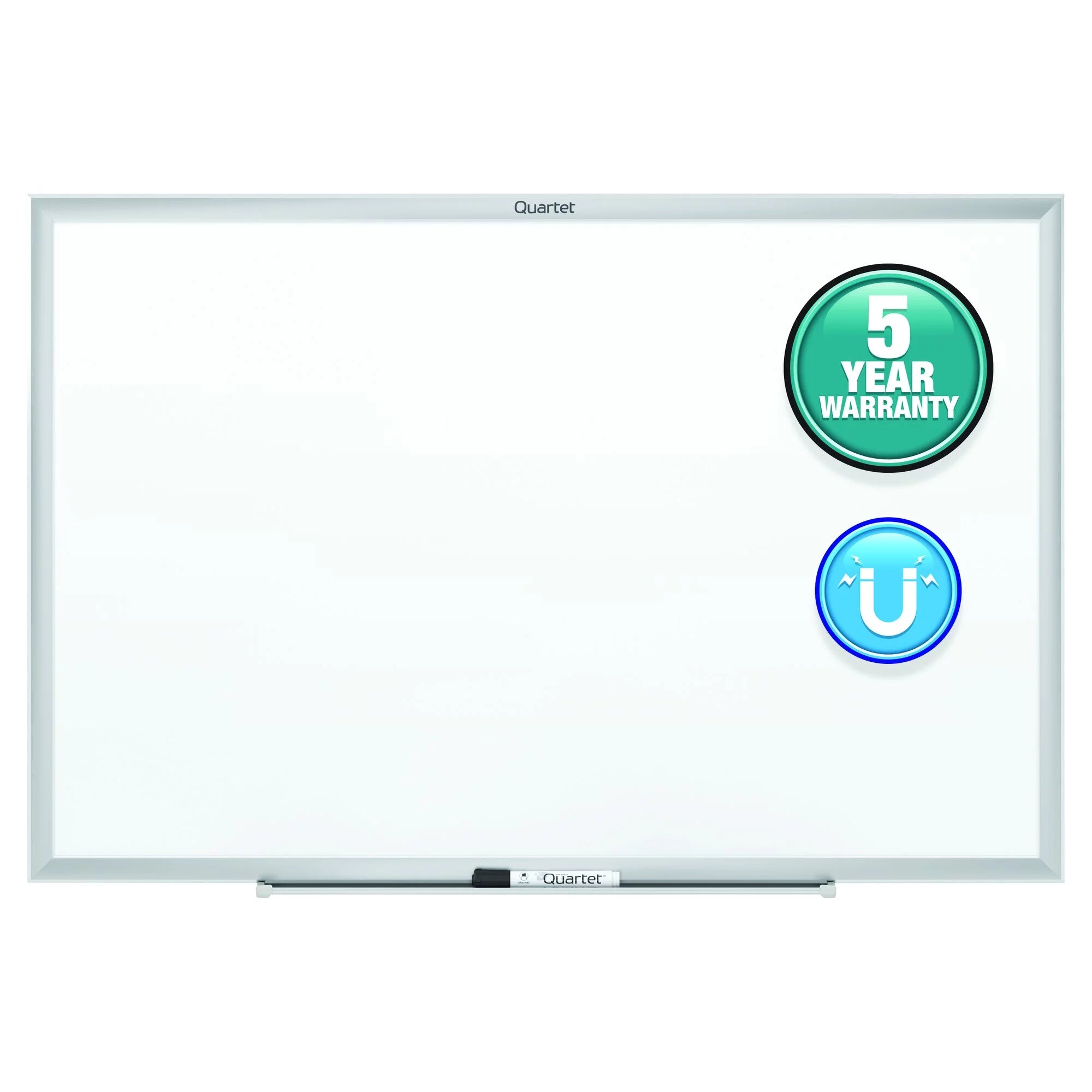Quartet Classic Nano-Clean Magnetic Dry-Erase Board 60 x 36 5 x 3 Silver
