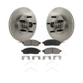 Transit Auto - Front Disc Brake Rotors Hub Assembly And Ceramic Pads Kit For 2004 Ford F-150 RWD With 5 Lug Wheels K8C-102692