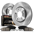 Power Stop Rear Stock Replacement Brake Pad and Rotor Kit KOE4631 Fits 2011 Subaru Outback