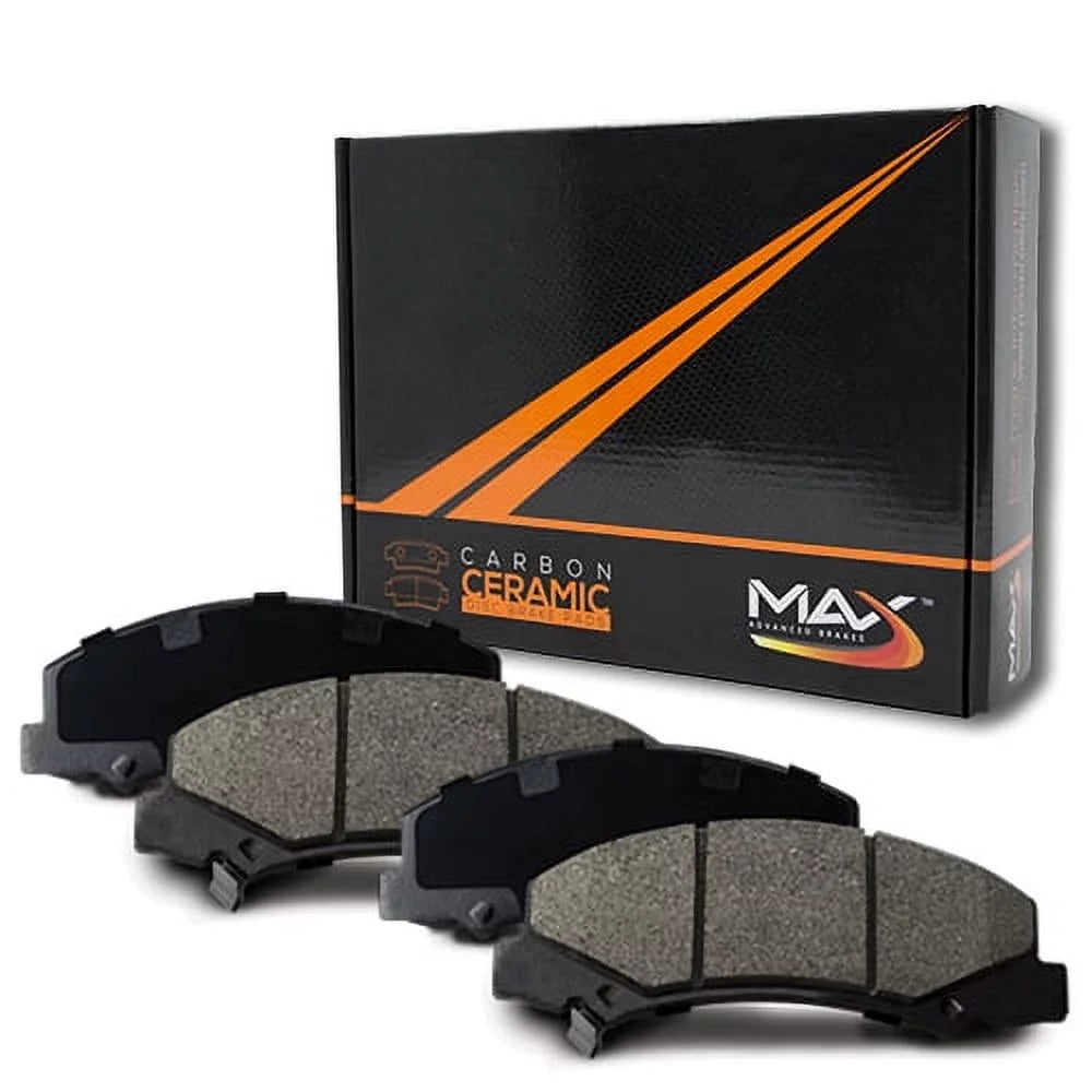 [Front] Max Brakes Carbon Ceramic Pads KT292051 Fits select: 2021 VOLVO XC40, 2019 VOLVO XC40 T5 MOMENTUM/T5 R-DESIGN