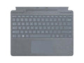 Pre-Owned Microsoft Surface Pro Signature Keyboard for Pro X and Pro 8 - Ice Blue Alcantara Material (8XA-00041) (Refurbished: Good)