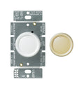 Lutron FSQ-2FH-DK Rotary Control Switch, 1.5 A, 120 V, Quiet Actuator, Plastic, Ivory/White