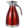 Nikou Espresso Maker, Stainless Steel Coffee Tea Pot Double Wall Vacuum Insulated Thermo Jug Hot Water Bottle(26.00 * 15.00 * 15.0- Red)