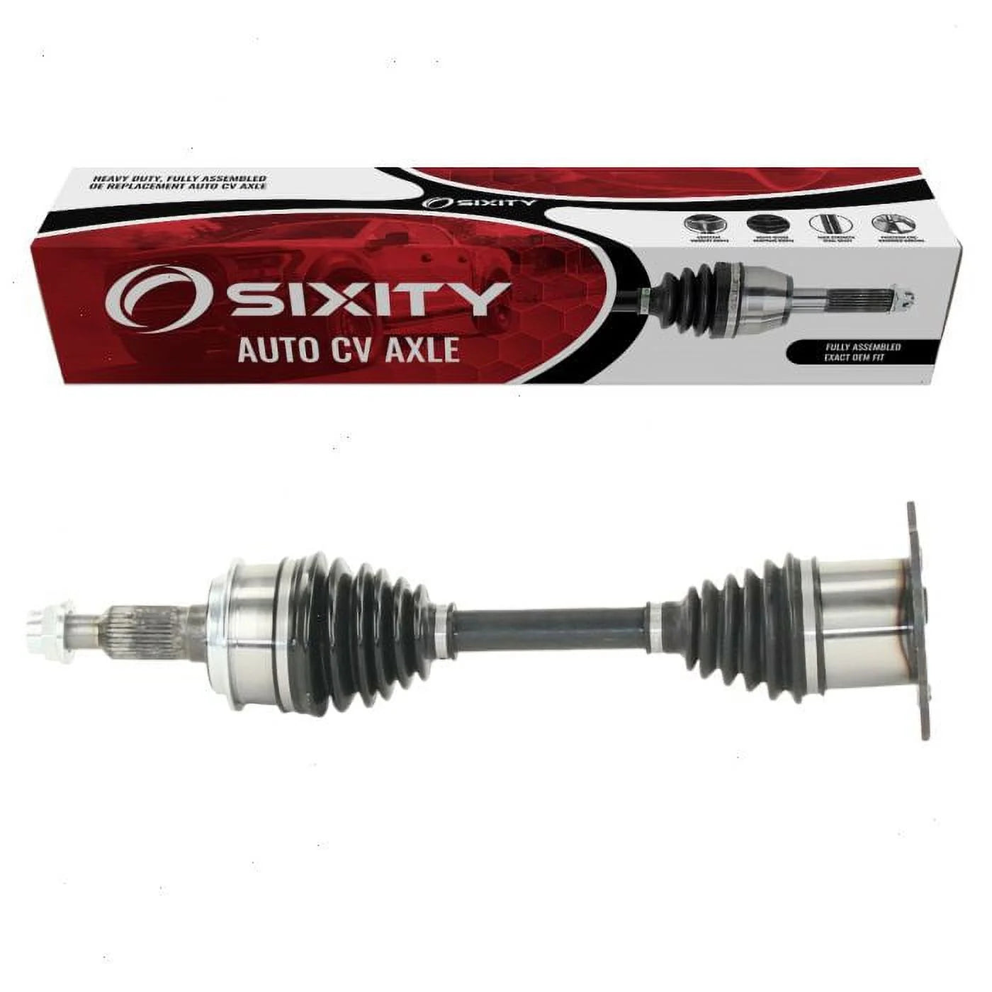 Sixity Front Left CV Axle compatible with Chevrolet Avalanche 1500 2002-2006 - Driver Side Complete Axle Shaft Assembly