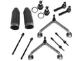 Control Arm Ball Joint Tie Rod End Kit 12 Piece Set - Compatible with 2002 - 2005 Dodge Ram 1500 4WD 2003 2004