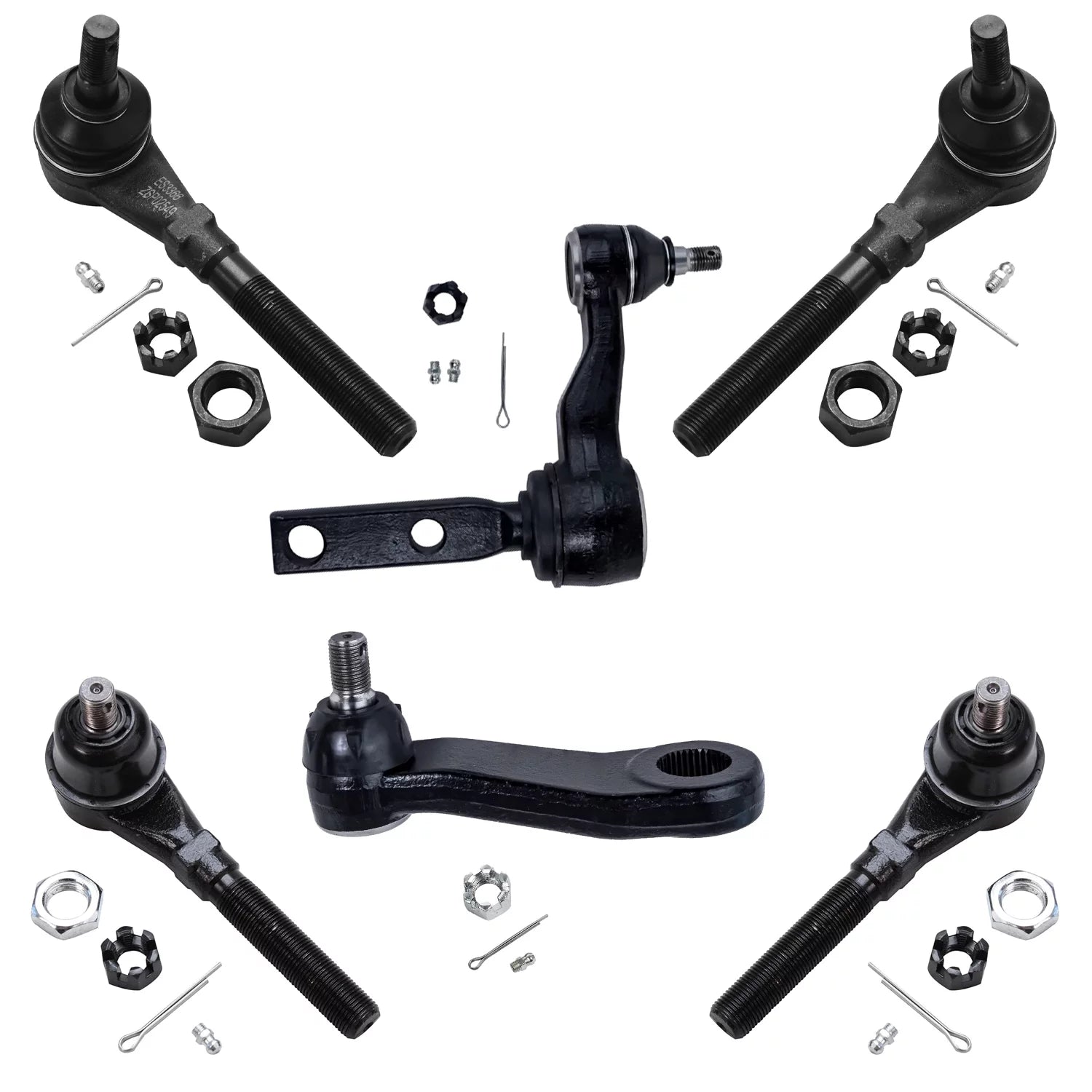 Detroit Axle - 6pc 4WD Front Tie Rods Pitman Idler Arm Replacement for Ford F-150 Lincoln Navigator