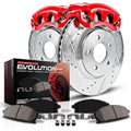 Power Stop Rear Z23 Evolution Brake Pad and Rotor Kit with Red Powder Coated Calipers KC5029 Fits 2001 Isuzu Rodeo