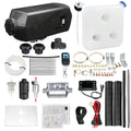 Jacgood 12V Diesel Air Heater,Digital Display 5KW for Car Trucks Motor-home Boat Bus Can(with LCD Monitor, Tank & Silencer),Black