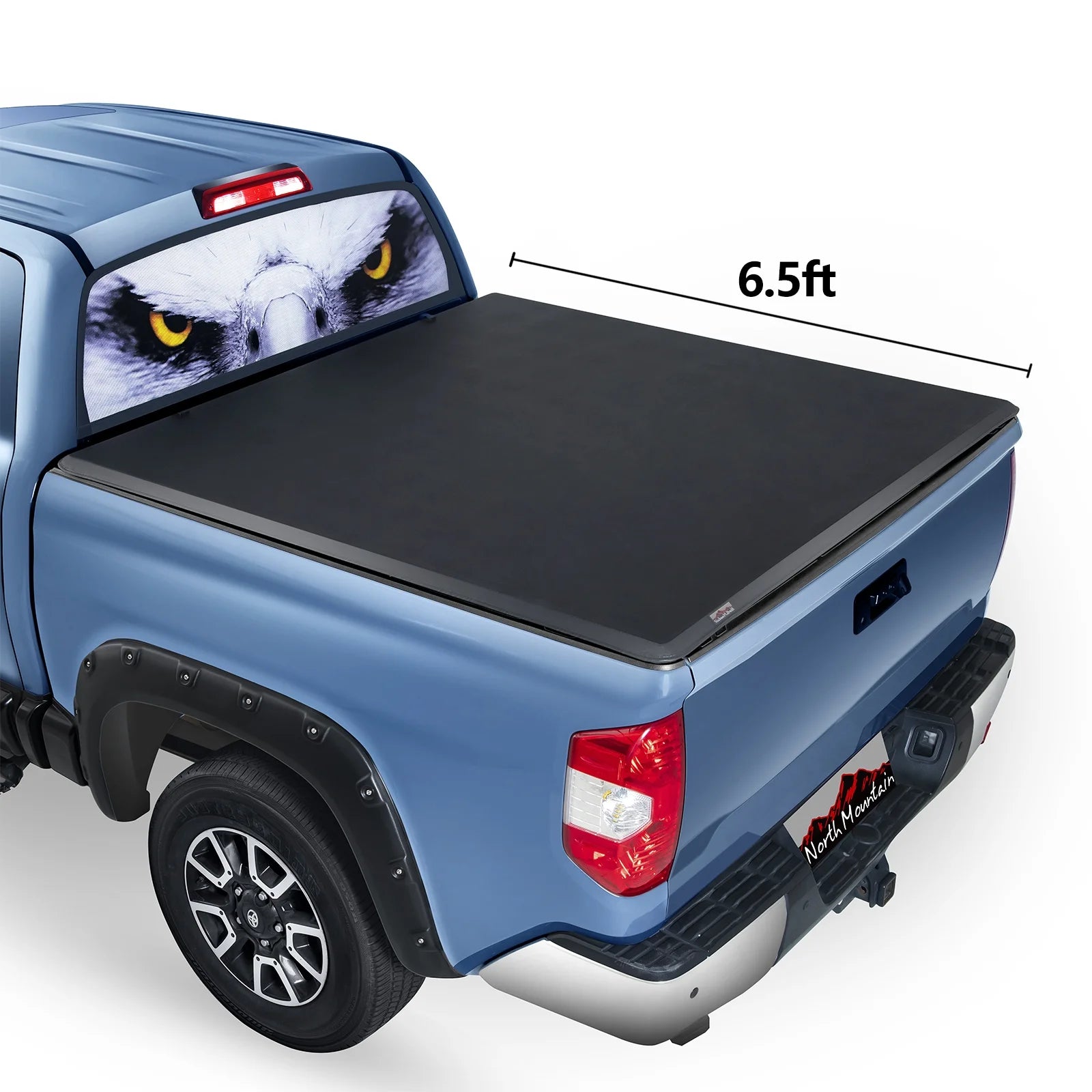 North Mountain 6.5ft Soft Roll Up Truck Tonneau Cover, Fits for 1988-2000 GMC C3500 6.5ft (78)Fleetside/Styleside Truck Bed, not for Flareside/Stepside Bed.