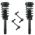 Detroit Axle - Front Struts Sway Bars kit for 2006-2011 Hyundai Azera 06-10 Sonata Complete 2 Struts w/Coil Spring 2 Front Sway Bar Links 2007 20008 2009 2010 Replacement Ready Struts Assembly