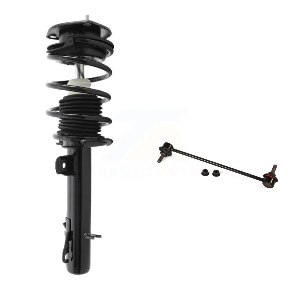 Transit Auto - Front Left (Driver) Complete Shock Assembly And TOR Link Kit For Mini Cooper 07-08 Excludes Convertible Wagon JCW Models; 09-15 Coupe Models KSS-104735