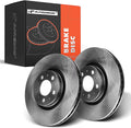 A-Premium Front Disc Brake Rotors Set Compatible with Volvo S60 2008-2009 XC90 2003-2014