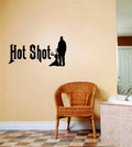 Wall Design Pieces Hot Shot Letters With Deer Buck Image Animal Hunting Hunter Gun Girl Ladies 12 X 24 Inches