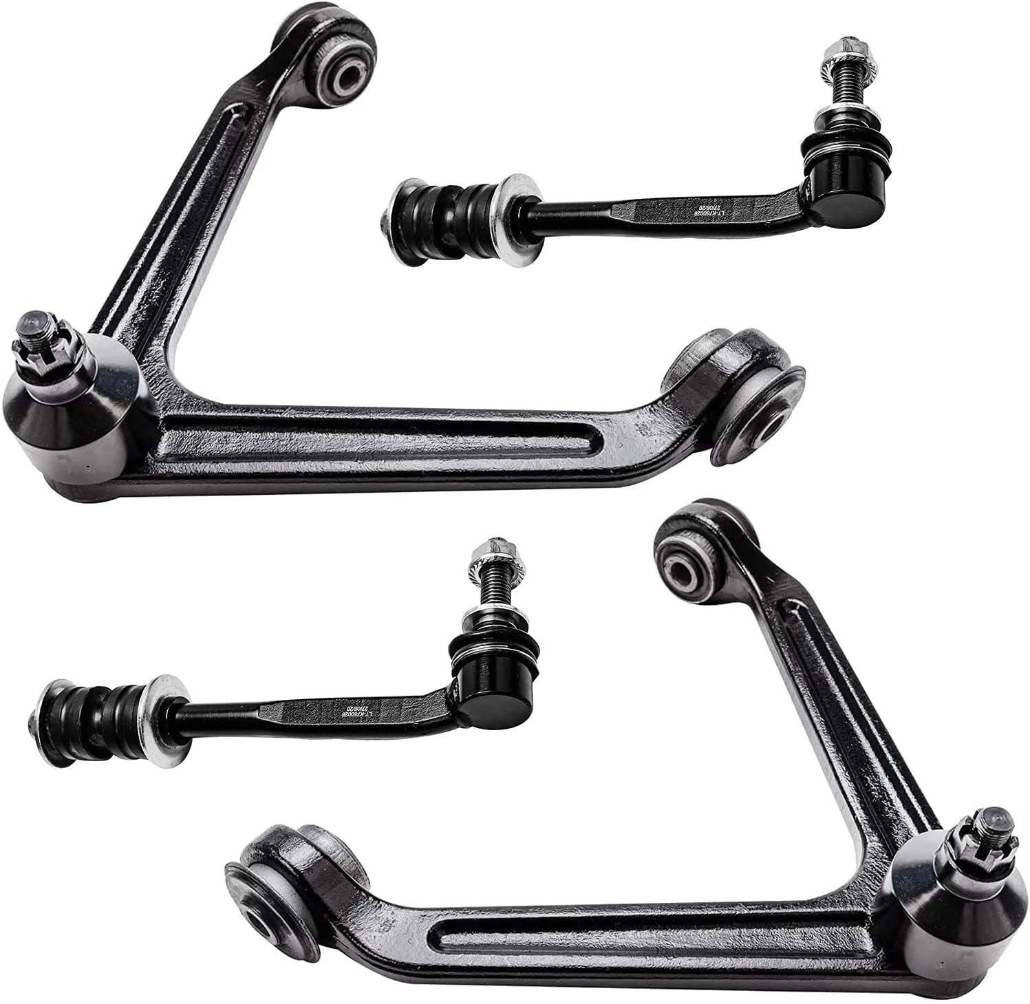 Detroit Axle - 4pc Front Upper Control Arms Sway Bars Replacement for Dodge Durango