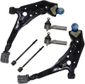 Detroit Axle - Front Lower Control Arms w/Ball Joints, Inner and Outer Tie Rods for 1993-1998 Mercury Villager/Nissan Quest
