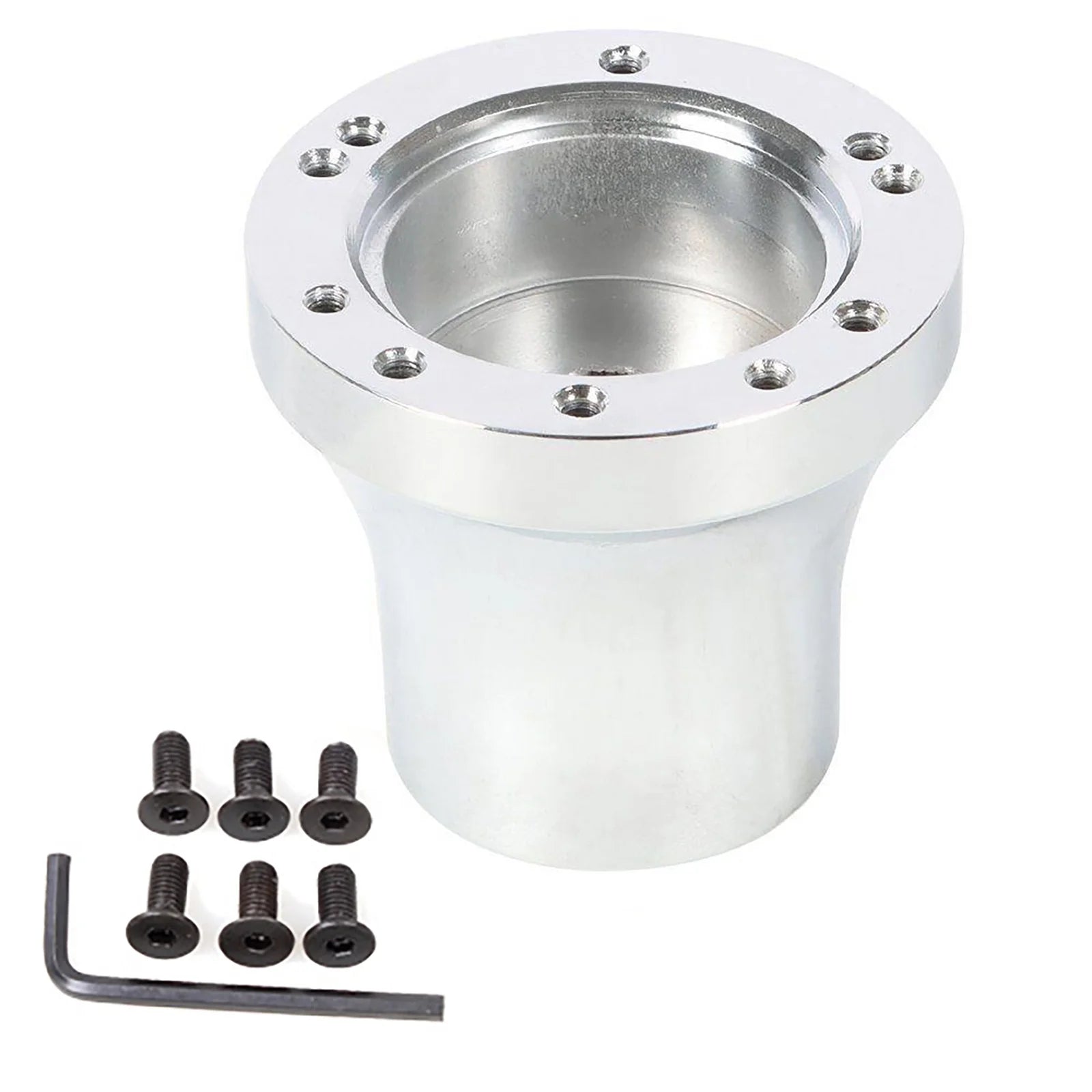 Durable Steering Wheel Hub Adapter for Club Car DS Golf Cart for 5 and 6 Hole Installation, Top Aluminum