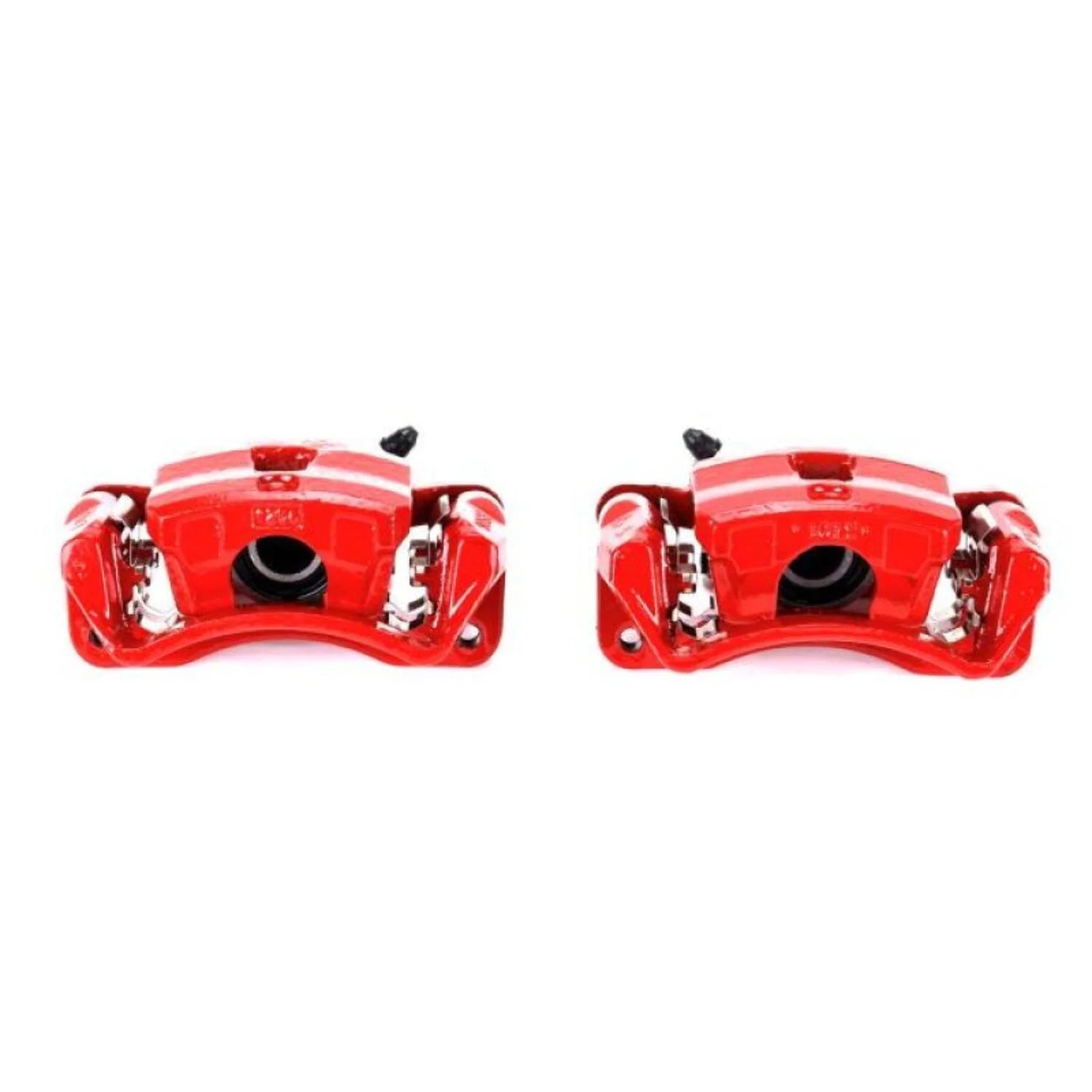 Power Stop Rear Pair of Red Powder Coated Calipers S2966