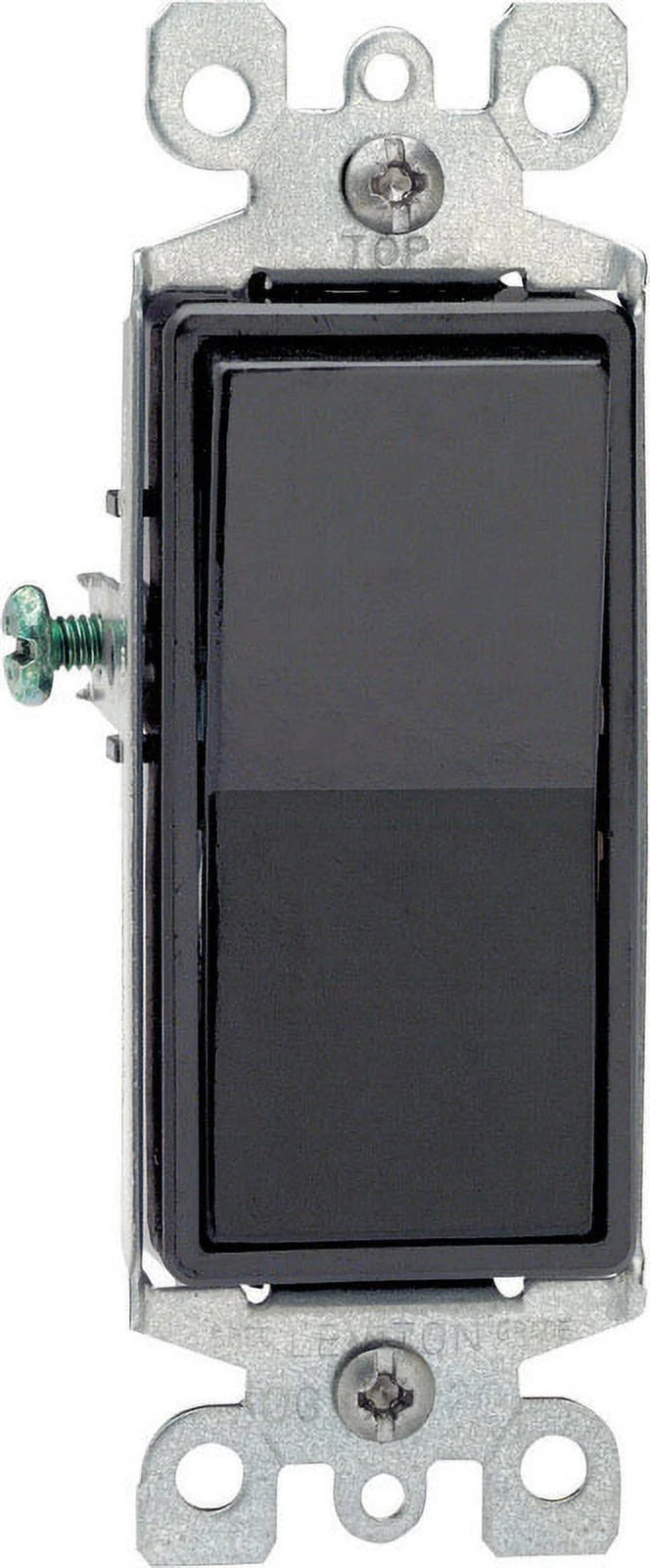 1 Pc, Leviton Decora 15 Amps Single Pole Rocker Ac Quiet Switch Black 1 Pk