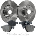 Brake Rotor Brake Pad Kit For 2013-2019 Ford Escape Front Solid 2-Wheel Set