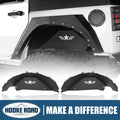 Hooke Road  Fit Jeep Wrangler 2007-2018 JK Steel Rear Inner Fender Liners Mud Guards