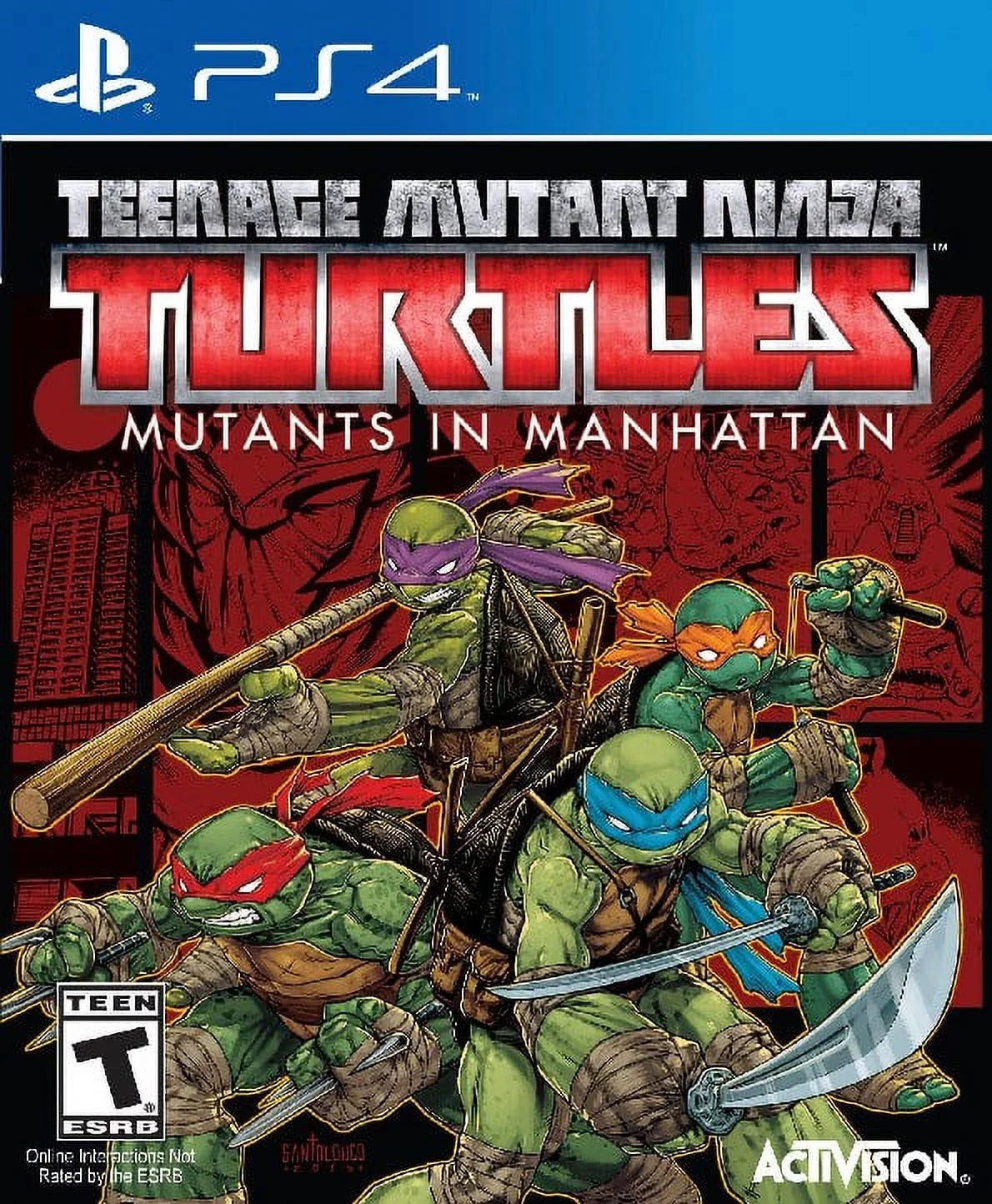 Restored Teenage Mutant Ninja Turtles: Mutants in Manhattan (PlayStation 4, 2016) Fighting Game (Refurbished)