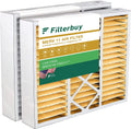 Filterbuy 16x20x5 MERV 11 Pleated HVAC AC Furnace Air Filters for Honeywell FC100A1003 (2-Pack)